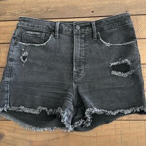 Good American Black Denim Shorts - Great Pre-Owned Condition! Size 10